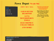 Tablet Screenshot of pawn-depot.com